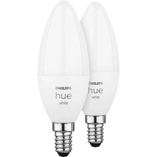 Philips Smart LED Bulbs 5.5W for Socket E14 Warm White 470lm Dimmable 2pcs