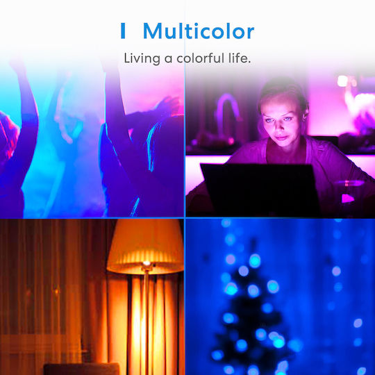 Meross Smart Bulb Homekit LED for Socket E27 and Shape A19 RGB 810lm Dimmable