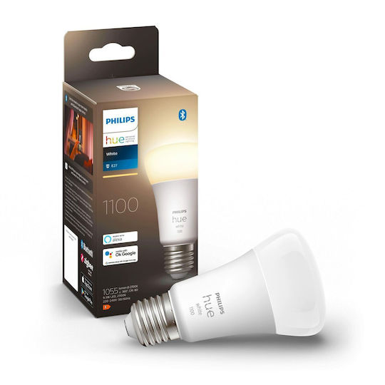 Philips Smart LED Bulb 9.5W for Socket E27 and Shape A60 Warm White 1055lm Dimmable
