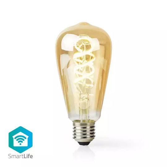 Nedis Смарт крушка LED 4.9W за фасунга E27 и форма ST64 Регулируем бял цвят 360лм Димируем
