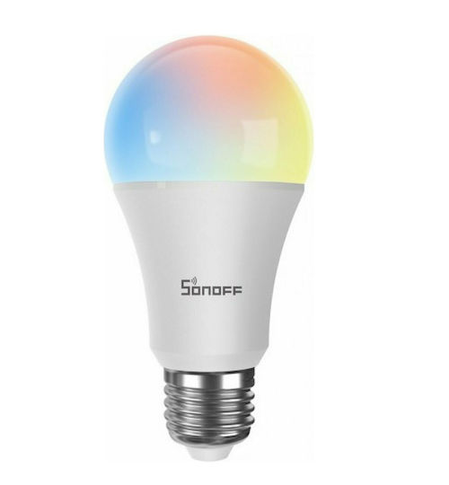 Sonoff Smart Lampe LED 9W für Fassung E27 und Form A60 Warmes Weiß 806lm Dimmbar