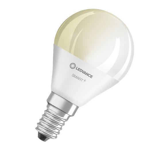 Ledvance Смарт крушка LED 5W за фасунга E14 и форма P45 топло бяло 470лм Димируем