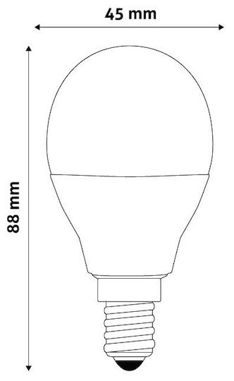 Avide ASMG14RGBW-5.5W-WIFI Smart LED Bulb 5.5W for Socket E14 RGB 470lm Dimmable