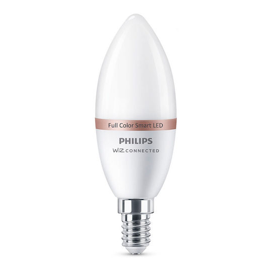 Philips Smart Lampe LED 4.9W für Fassung E14 und Form C37 RGB 470lm
