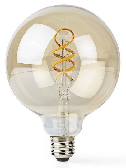 Nedis Смарт крушка LED 4.9W за фасунга E27 и форма G125 Регулируем бял цвят 360лм Димируем