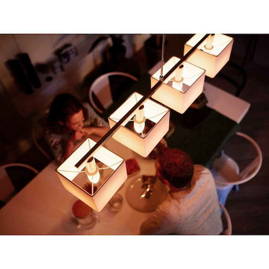 Philips Smart Λάμπα LED 5.5W για Ντουί E14 Θερμό Λευκό 470lm Dimmable