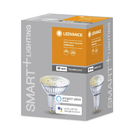 Ledvance Smart Λάμπα LED 5W για Ντουί GU10 και Σχήμα PAR16 Θερμό Λευκό 470lm Dimmable