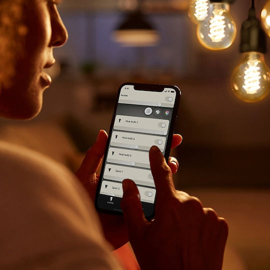 Philips Smart Bulb LED 7W for Socket E27 and Shape A60 Warm White 550lm Dimmable