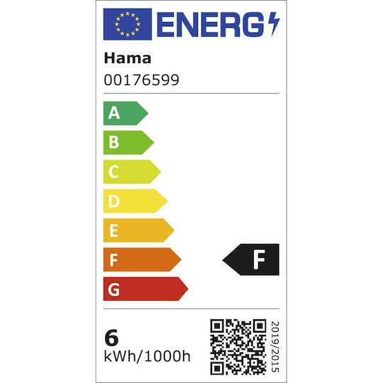 HAMA Bec Smart LED 5.5W pentru Dulie E14 RGBW 350lm Reglabil în intensitate