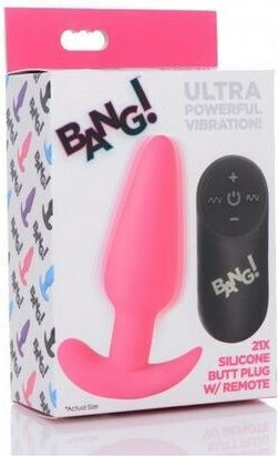 XR XR Anal Plug with Wireless Functionality and Pink Vibration 21cm