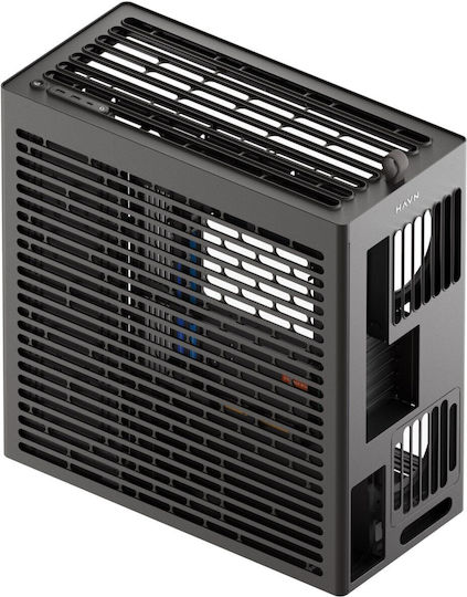 HAVN HS 420 Without Vertical GPU Support Gaming Midi Tower Computer Case with Side Window Black
