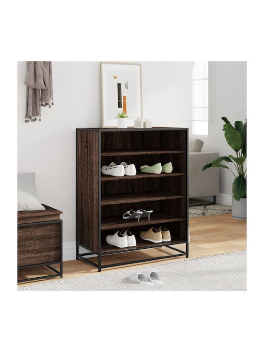 Metallic Shoe Organizer Brown