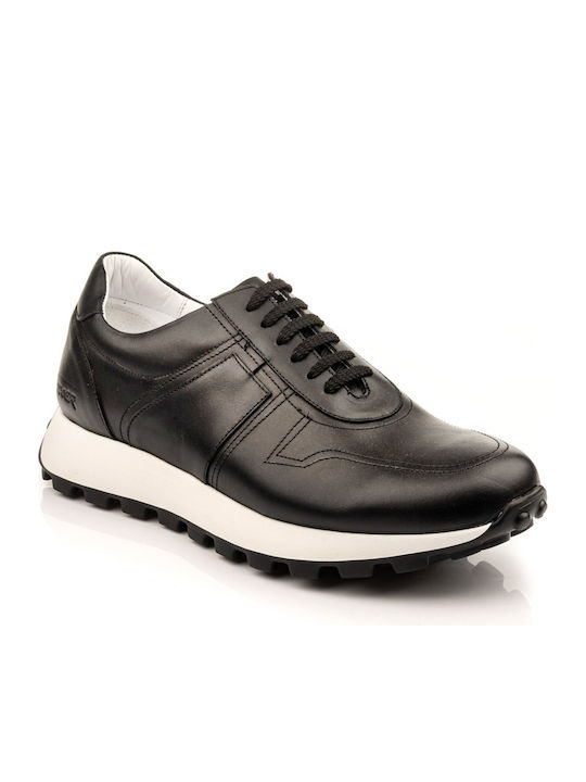 Δερμάτινα Ανδρικά Slip-On Μαύρα