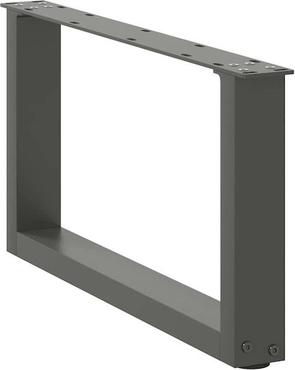 vidaXL Метално Кракче За Мебел 2 Бройки Подходящо За Маса / Малка Маса 60x30см Антрацит