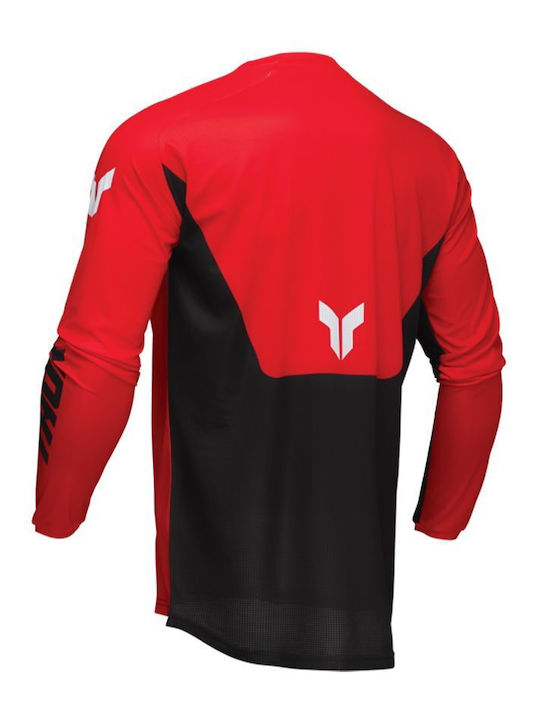Thor Launchmode Pentru bărbați Tricou Motocross Mânecă lungă Roșu Culoare
