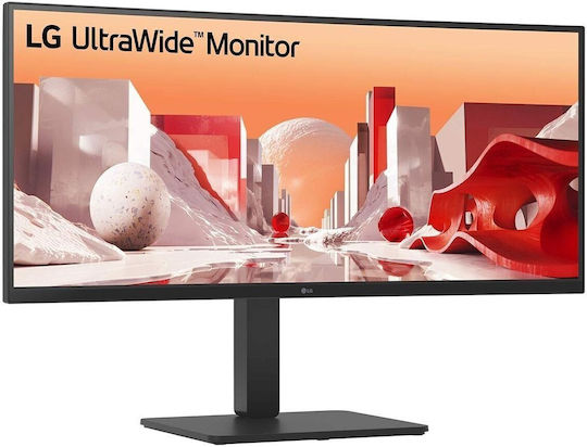 LG 34BA75QE-B Ultrawide IPS HDR Curved Monitor 34" QHD 3440x1440 με Χρόνο Απόκρισης 5ms GTG