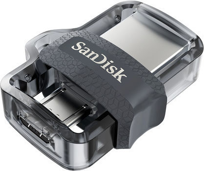 Sandisk Ultra Dual 32GB USB 2.0 Stick με σύνδεση micro USB-B