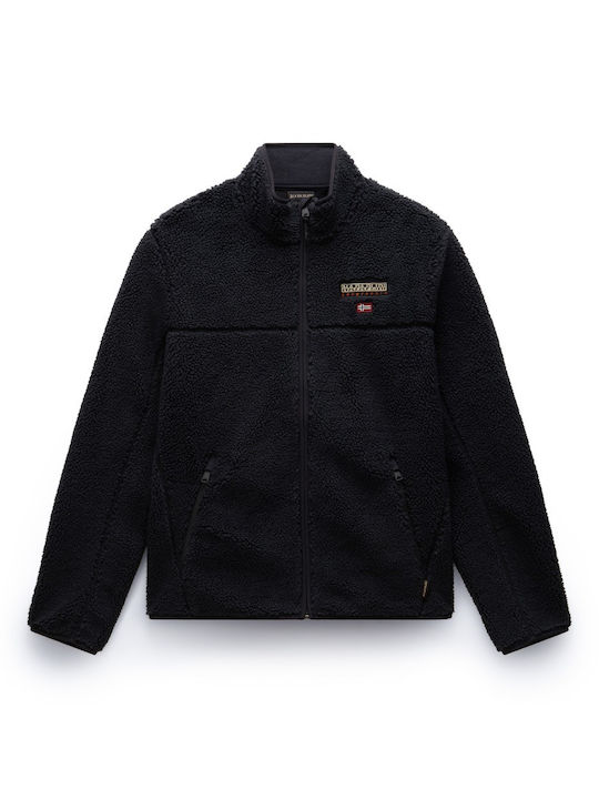 Men's Fleece Cardigan Black