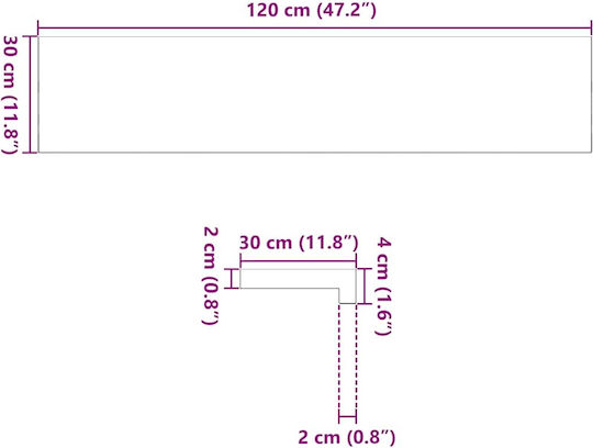 Vidaxl Treppenstufen 4 Stk. Hellbraun 120x30x2 cm Eichenholz Braun