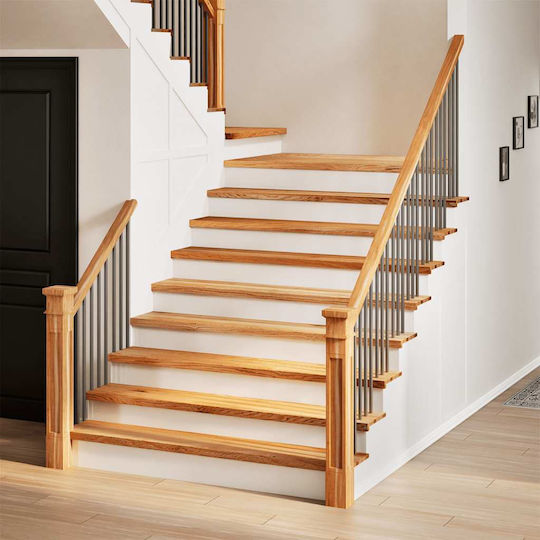 Vidaxl Treppenstufen 4 Stk. Hellbraun 120x30x2 cm Eichenholz Braun