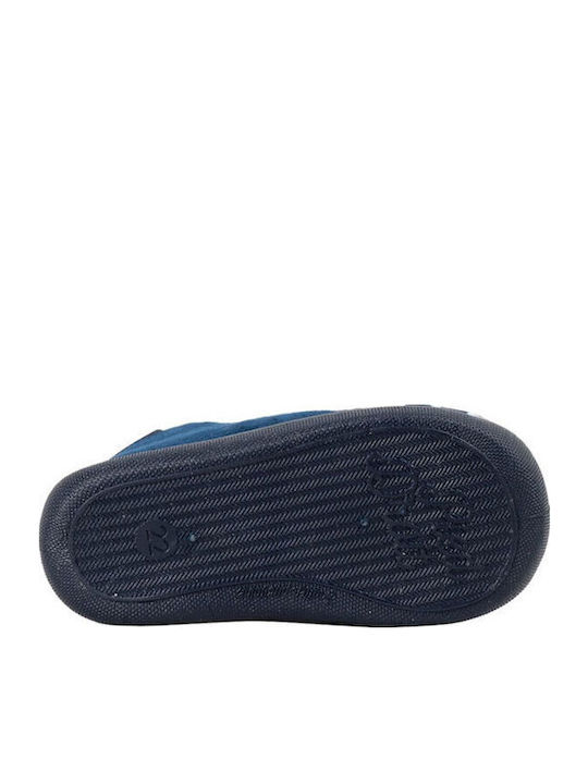 Kinderhausschuhe Stiefel Marineblau