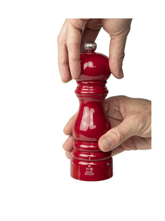 Peugeot Paris Manual Set Spice Mills made of Wood in Red Color 18cm 1pcs