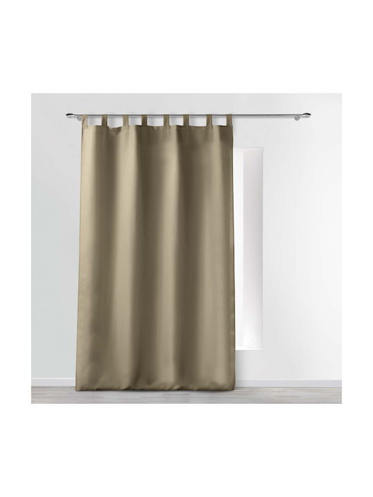 Curtain with Tab Top L-c Essentiel Beige 140x260cm