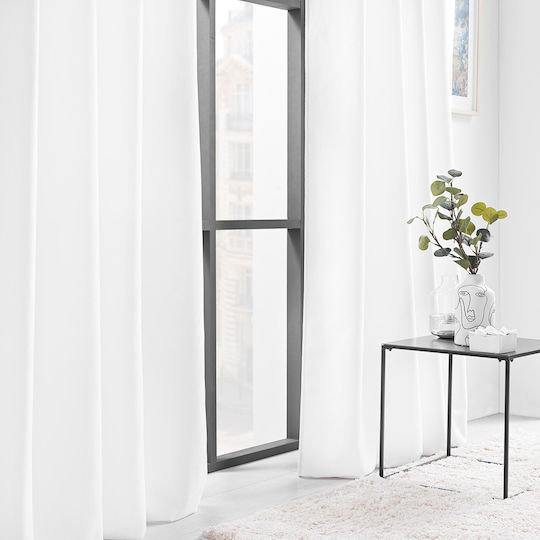 Curtain with Grommets L-c Verra White 140x260cm