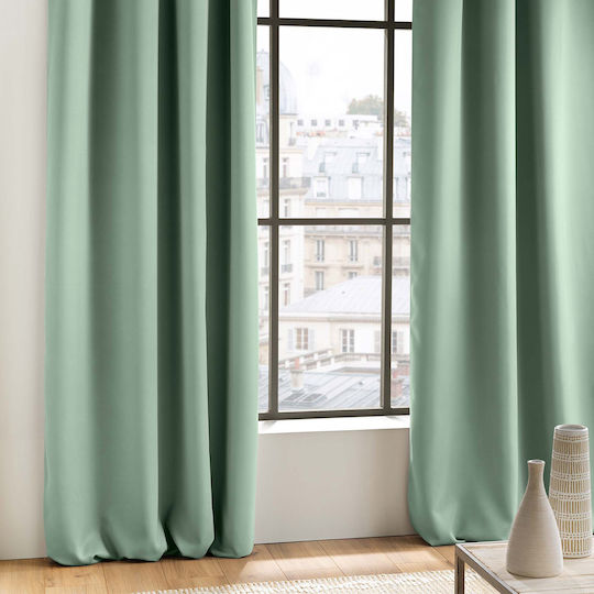 Curtain Blackout with Grommet L-c Occult Green 1611735 135x240cm