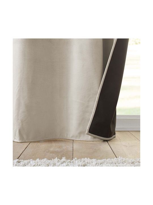 Perdea Cu Capse L-c Polarchic Bej 140x260cm
