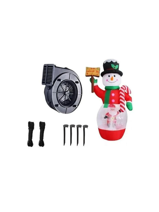 Inflatable Illuminated Santa Claus Electric Red 210cm