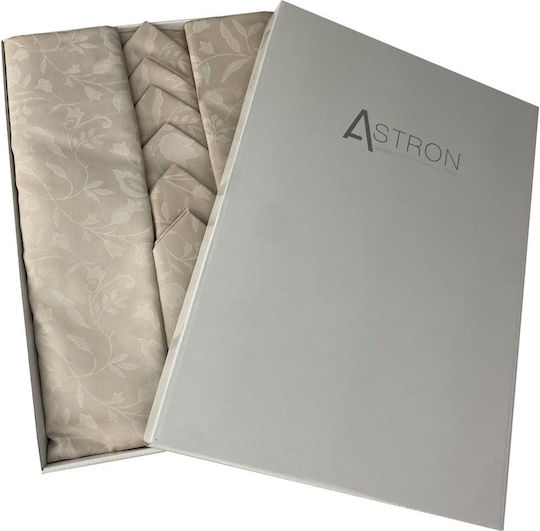 Astron Italy Σετ 13τμχ Τραπεζομάντηλο Beige 140x280εκ.