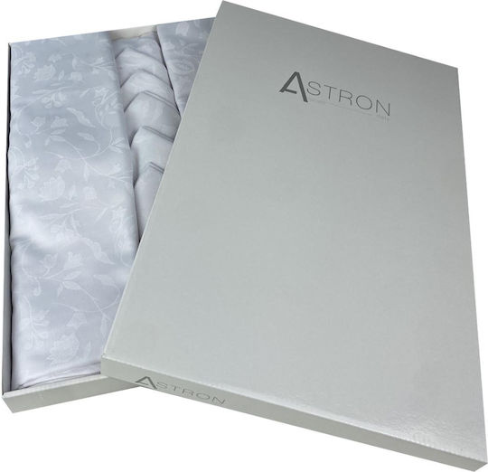 Astron Italy Подредба 7 Бройки Покривки за Маса Бял 140x180см