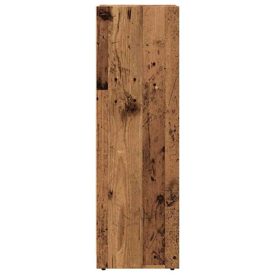 vidaXL Στήλη Μπάνιου Τοίχου Μ30xΒ30xΥ95cm Καφέ