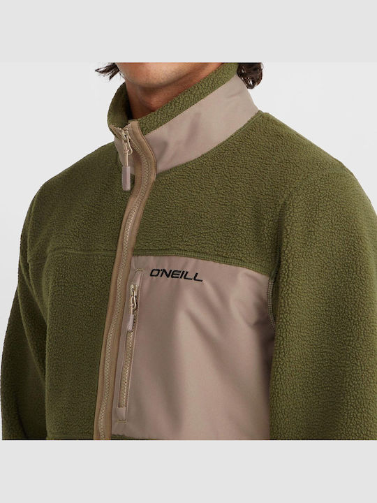 Ανδρική Ζακέτα Fleece Χακι