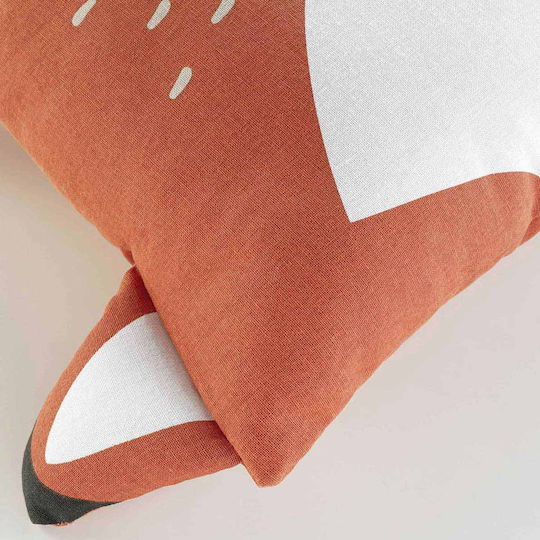Douceur d'Intérieur Kinder Wurfkissen L-c Roxy Orange 40x40cm