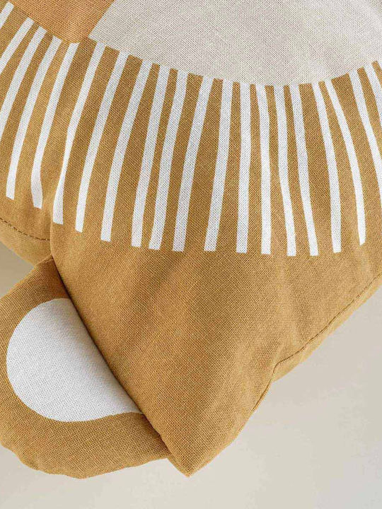 Douceur d'Intérieur Kids Decorative Pillow L-c Loumba Yellow 40x40cm