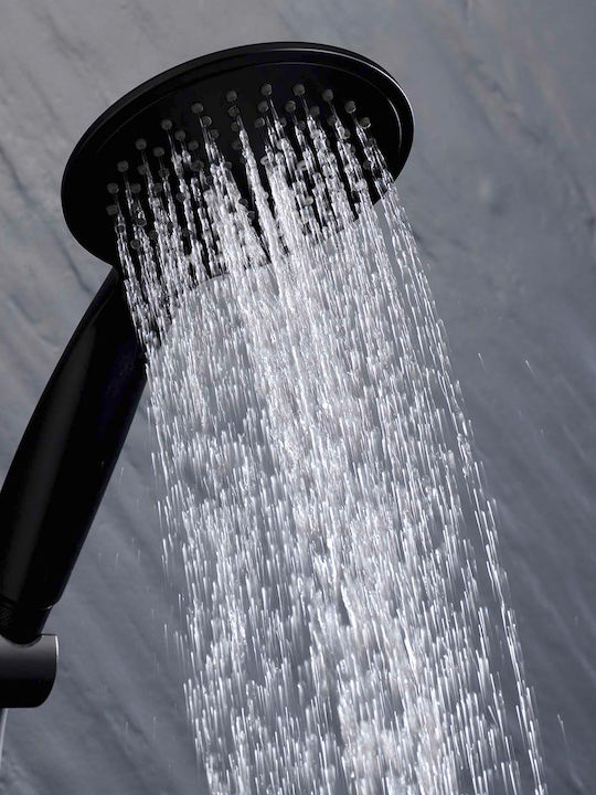 Shower Column without Mixer Black