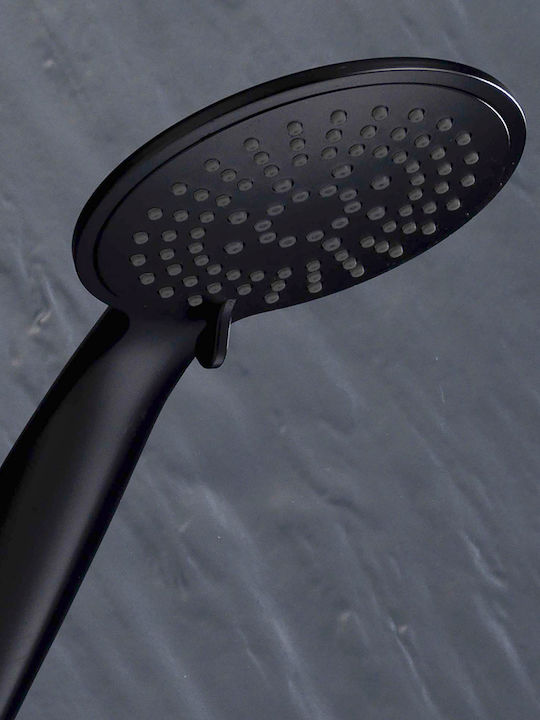 Shower Column without Mixer Black