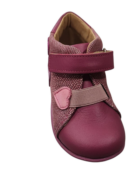 Shoes Anatomical Leather Kids Boots Fuchsia
