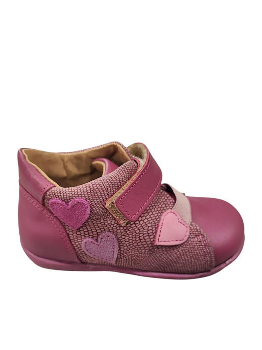 Shoes Anatomical Leather Kids Boots Fuchsia