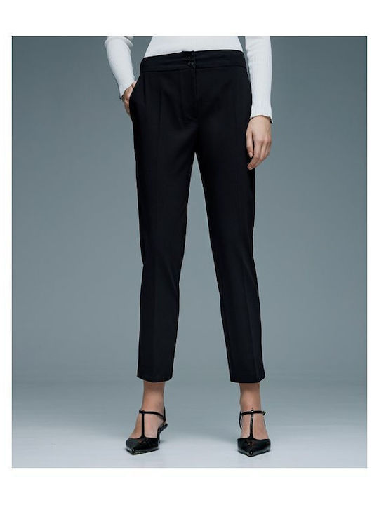 Access Women's High-waisted Fabric Trousers Black