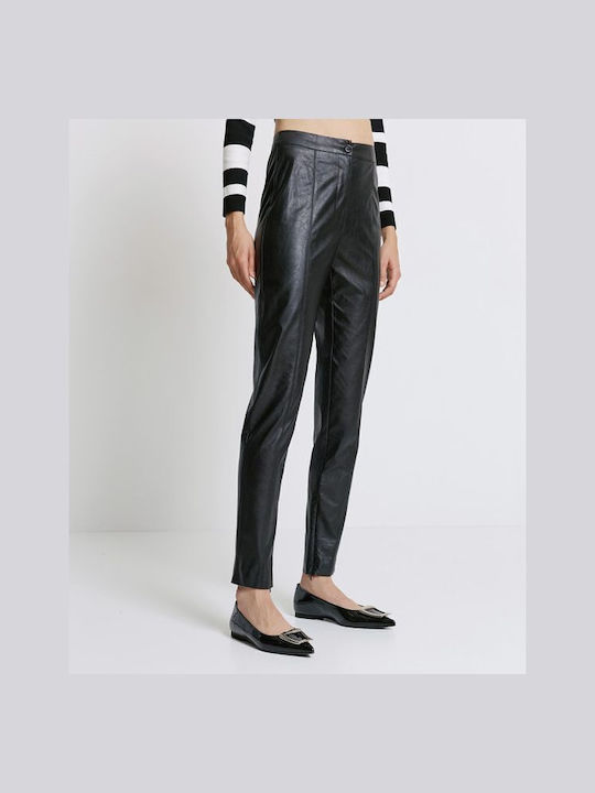 Access Women's Leather Trousers Black