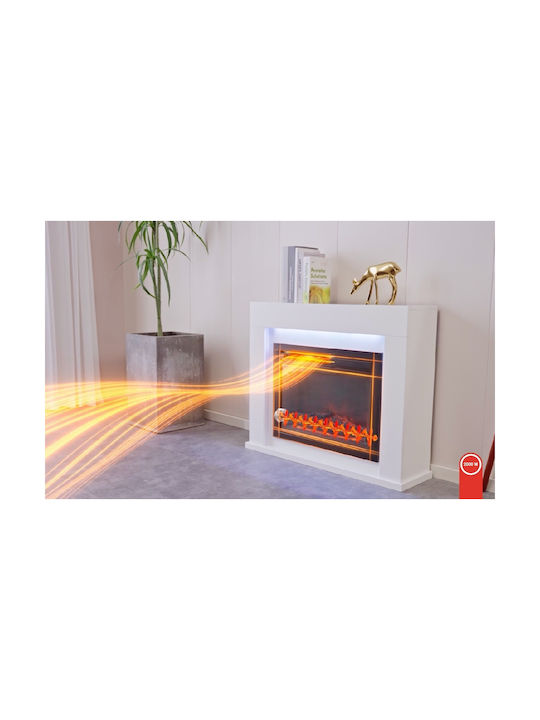 Kaminio Matti Под Електрическа печка 2000W 77x77см Бял