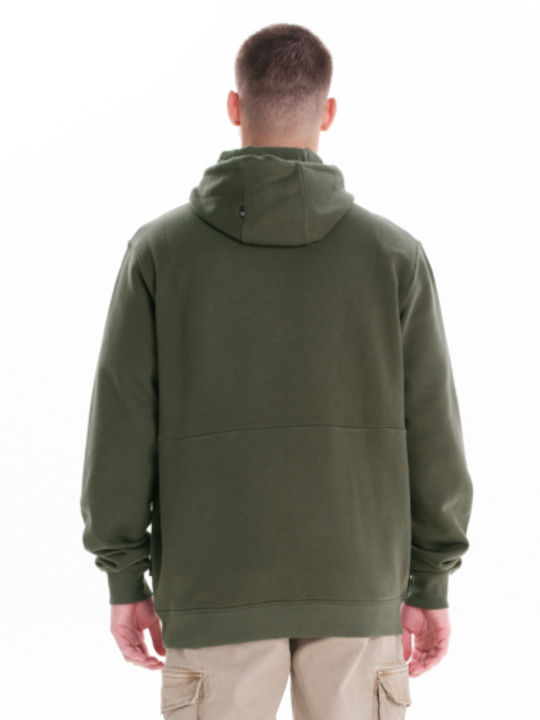 Emerson Φούτερ Pine Green με Κουκούλα