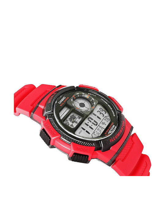 Casio World Time Illuminator Ρολόι Μπαταρίας με Καουτσούκ Λουράκι Casio World Time Illuminator Ρολόι Μπαταρίας με Καουτσούκ Λουράκι