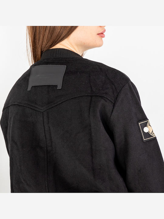 Crop Γυναικείο Bomber Jacket Black
