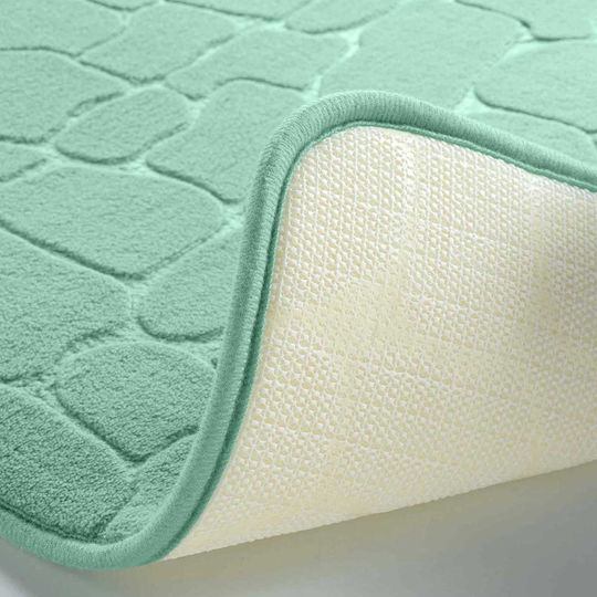 Rutschfest Badematte Synthetisch,Polyester/Cotton/Leather Rechteckig L-c Ricochet 1802102 Lime Green 50x120cm