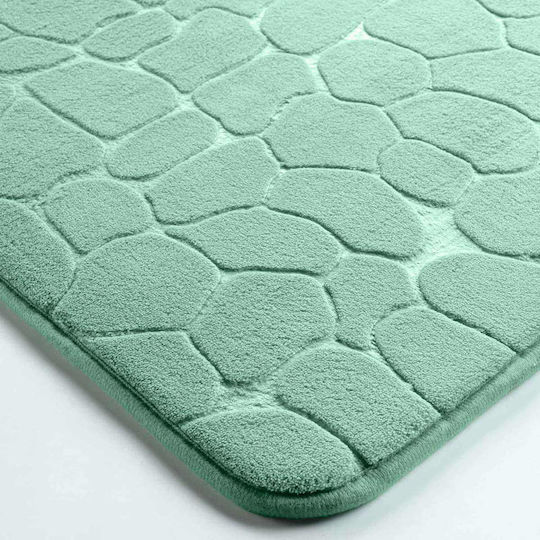 Rutschfest Badematte Synthetisch,Polyester/Cotton/Leather Rechteckig L-c Ricochet 1802102 Lime Green 50x120cm