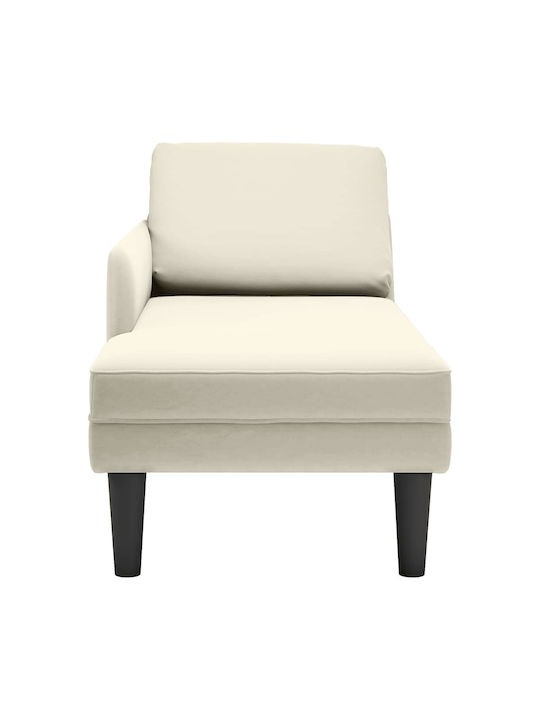 Recliner Stoff Beige L132xW56xH70cm